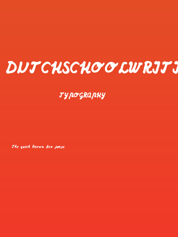 Dutchschoolwriting Poster