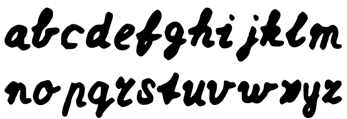 Dutchschoolwriting Fonte MINÚSCULAS