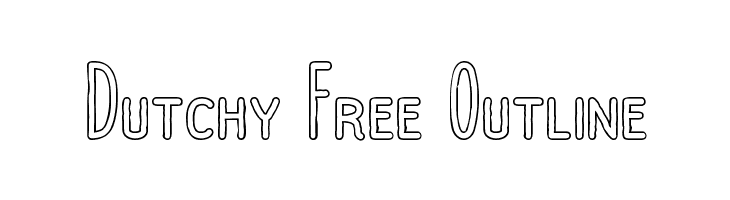 Dutchy Free Outline Fonte