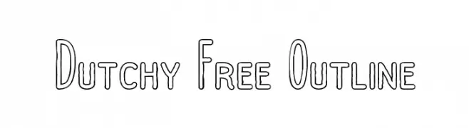 Dutchy Free Outline  Free Fonts Download