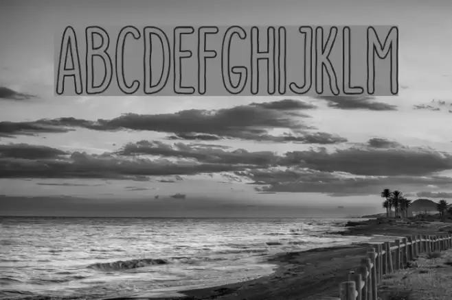 DutchyFree-Outline Font examples