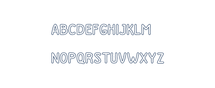 DutchyFree-Outline Lowercase