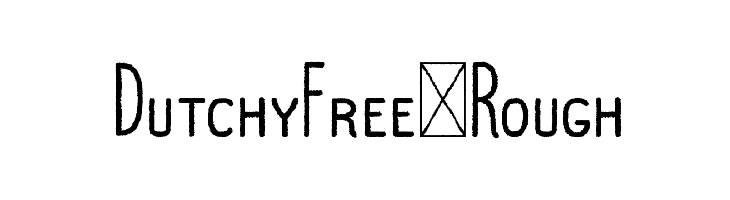 DutchyFree-Rough  नि: शुल्क फ़ॉन्ट्स डाउनलोड