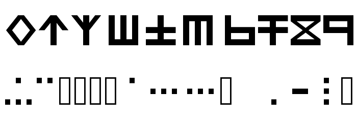 Dutrilin Font OTHER CHARS