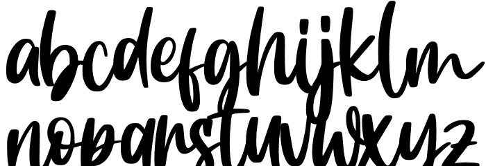 Duty Beauty Demo Font LOWERCASE