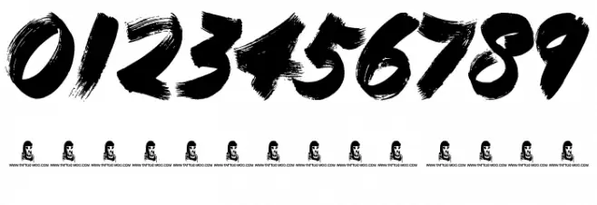 Duty Cycle Font OTHER CHARS