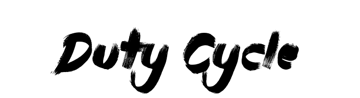 Duty Cycle  font caratteri gratis
