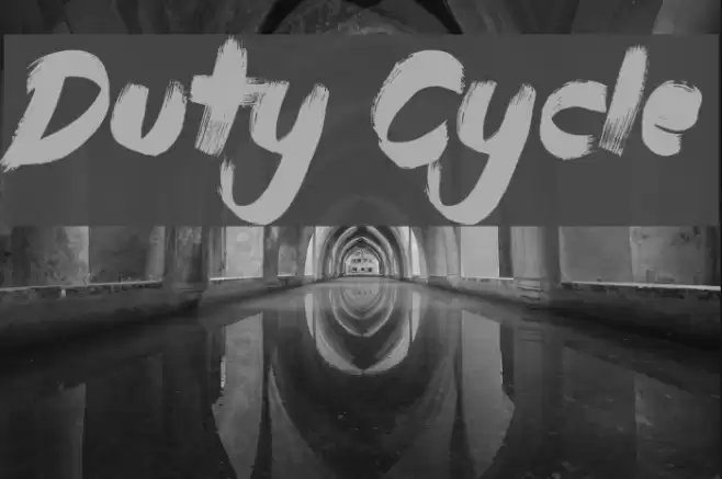 Duty Cycle Font examples