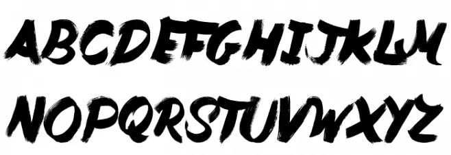 Duty Cycle Font UPPERCASE