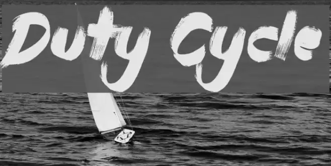 Duty Cycle Font examples