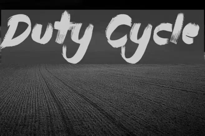 Duty Cycle Font examples