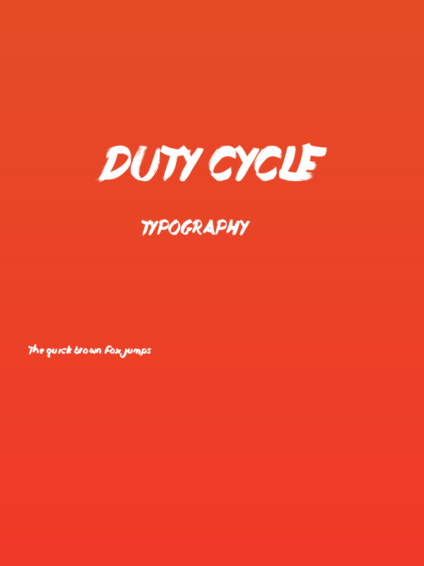 Duty Cycle Poster