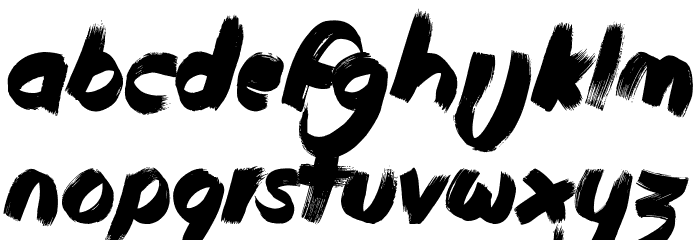 Duty Cycle Font LOWERCASE