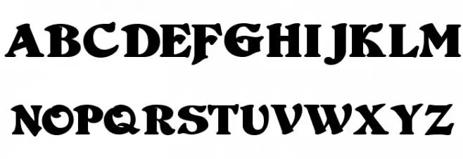 Duvall Bold Schriftart Groß