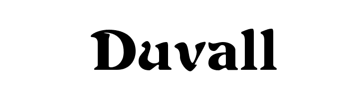 Duvall Font
