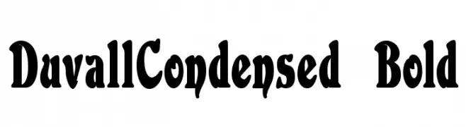 DuvallCondensed Bold  नि: शुल्क फ़ॉन्ट्स डाउनलोड