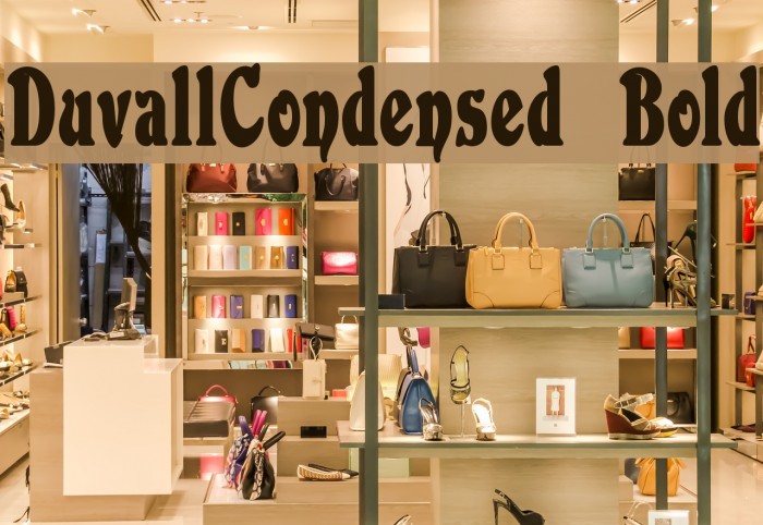 DuvallCondensed Bold フォント examples