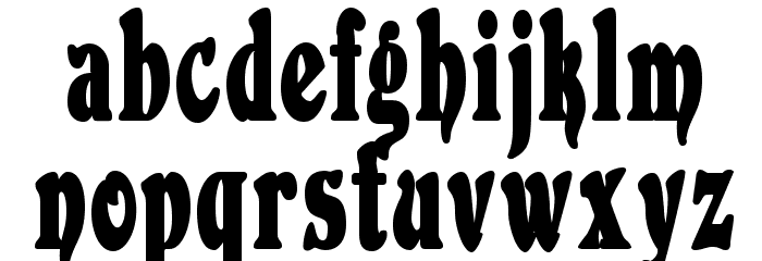 DuvallCondensed Bold フォント 小文字