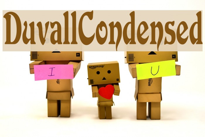 DuvallCondensed フォント examples