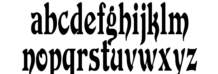 DuvallCondensed フォント 小文字