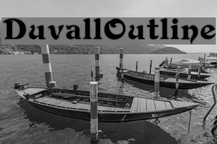 DuvallOutline Font examples