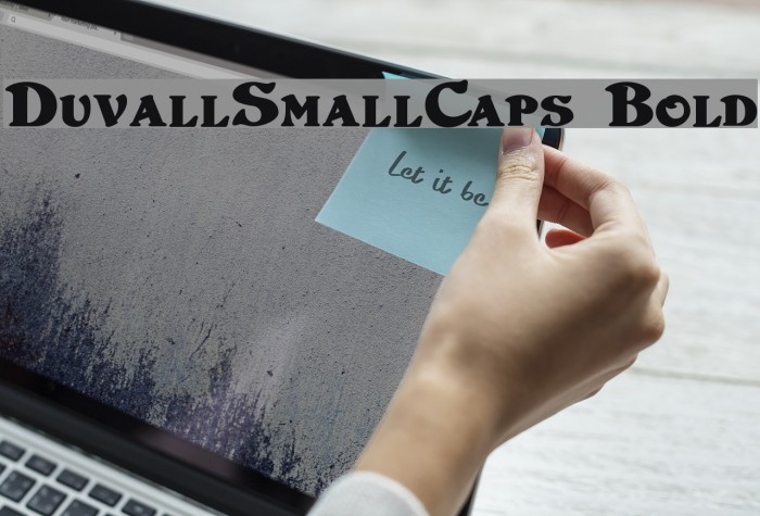DuvallSmallCaps Bold Font examples
