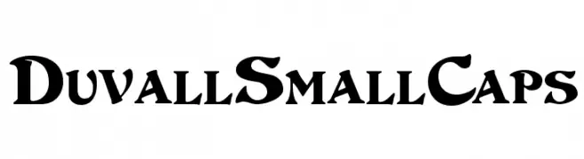DuvallSmallCaps  フリーフォントのダウンロード