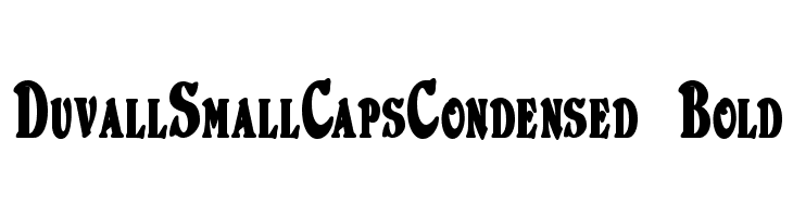 DuvallSmallCapsCondensed Bold Font