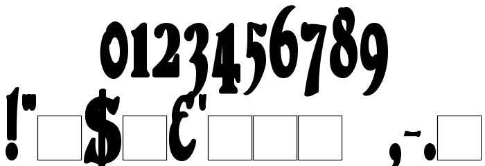 DuvallSmallCapsCondensed Bold Font OTHER CHARS