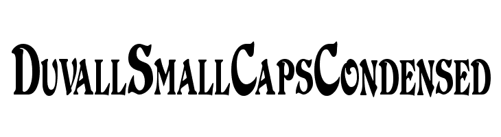 DuvallSmallCapsCondensed  フリーフォントのダウンロード