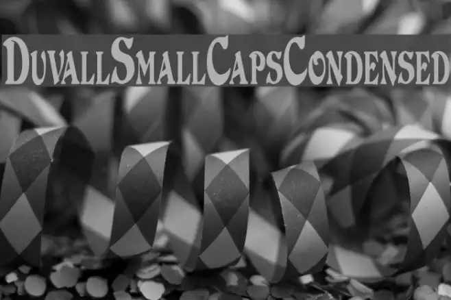 DuvallSmallCapsCondensed Example 3