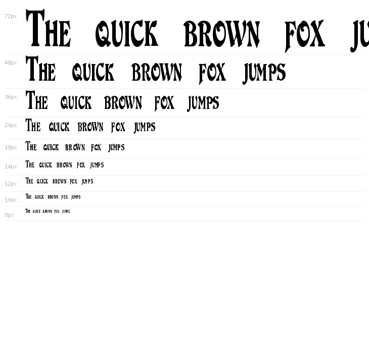 DuvallSmallCapsCondensed Waterfall