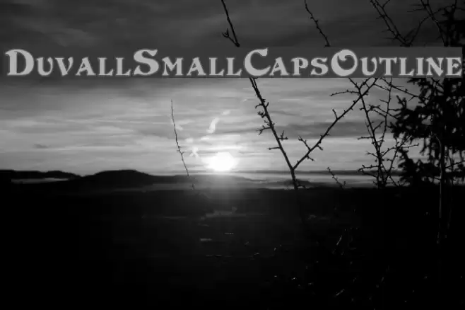 DuvallSmallCapsOutline Font examples