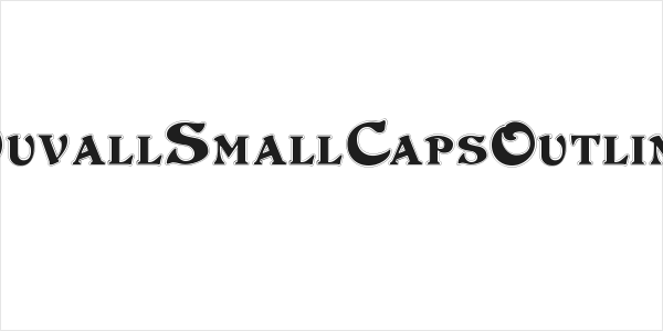 DuvallSmallCapsOutline Logo