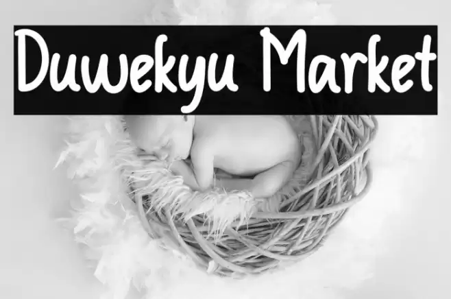 Duwekyu Market Font examples