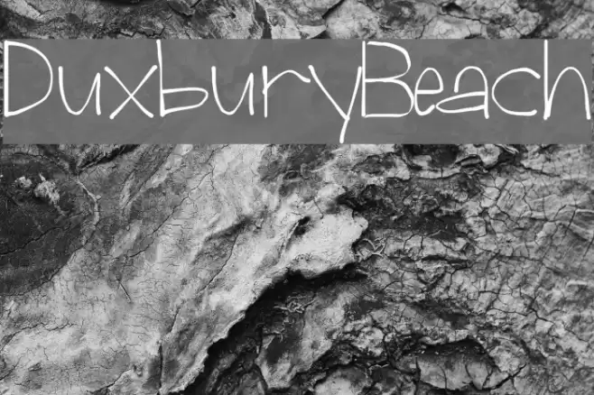 Duxbury Beach Font examples