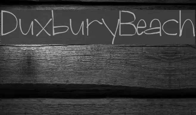 Duxbury Beach Font examples