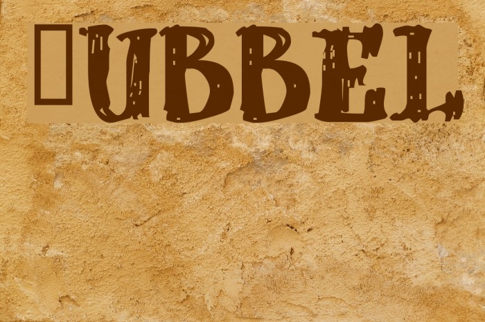 dUBBEL Font examples