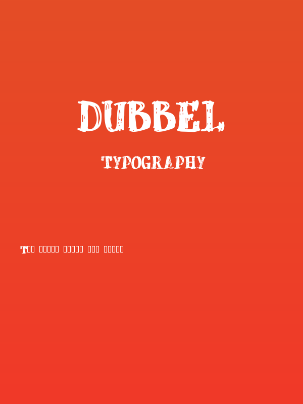 dUBBEL Poster