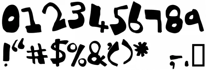 dubbem Font OTHER CHARS