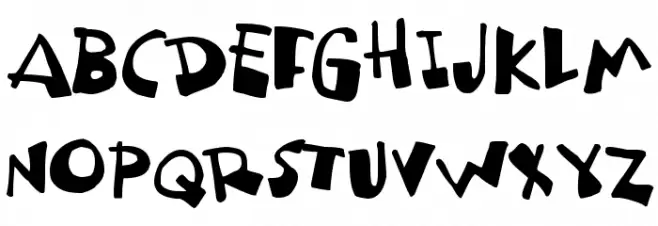 dubbem Schriftart Groß