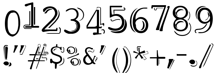 dubble trubble Font OTHER CHARS