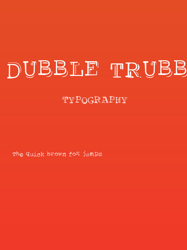 dubble trubble Poster