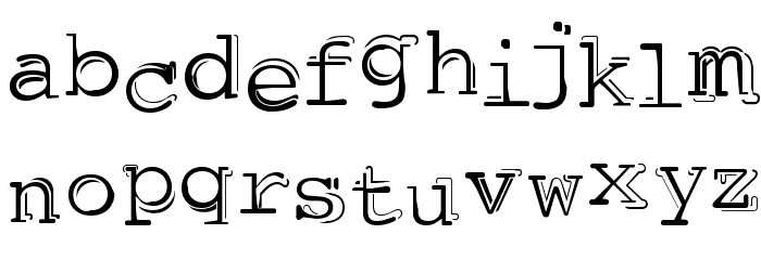 dubble trubble Font LOWERCASE
