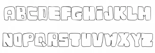 dudufont Schriftart Groß