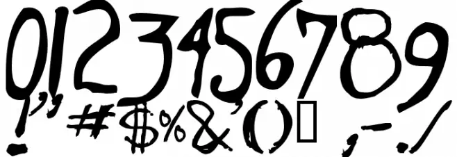dugfont Bold Font Alte caractere