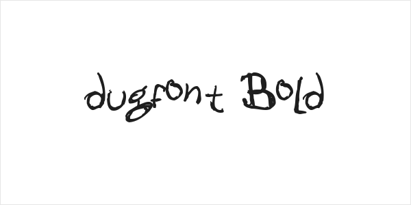dugfont Bold Logo