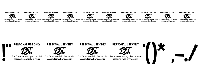 dumadi Font OTHER CHARS