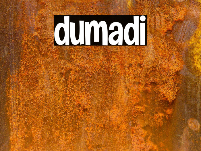 dumadi Font examples