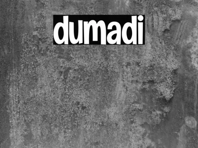 dumadi Font examples
